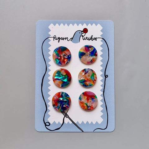 Kaleidoscope Button Card • 25 mm